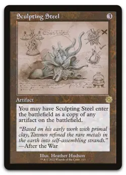 Sculpting Steel (Schematic) #113 (NM) Brothers' War BRR Magic MTG - Image 1