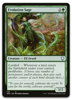 Evolution Sage #108 (NM) Phyrexia All Will Be One ONC Magic MTG - Image 1