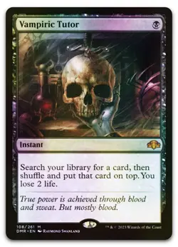 Vampiric Tutor #108 (Foil) (NM) Dominaria Remastered DMR Magic MTG - Image 1