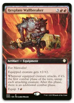 Hexplate Wallbreaker (Extended Art) #52 NM Phyrexia All Will Be One Magic MTG - Image 1