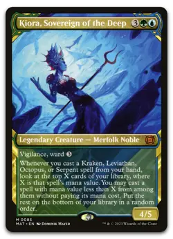 Kiora, Sovereign of the Deep (Showcase) #85 NM March of the Machine Magic MTG - Image 1