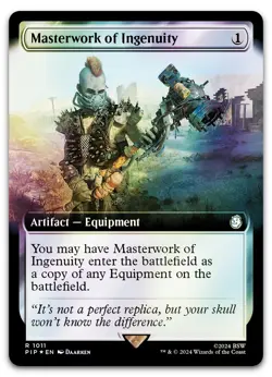 Masterwork of Ingenuity (Extended Art) (Surge Foil) #1011 NM Fallout Magic MTG - Image 1