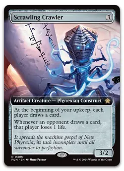 Scrawling Crawler (Extended Art) #486 (NM) Foundations FDN Magic MTG - Image 1