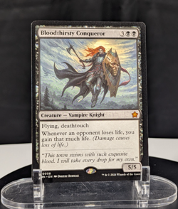 MTG Bloodthirsty Conqueror NM Magic Foundations FDN #0058 Mythic Non-Foil - Image 1