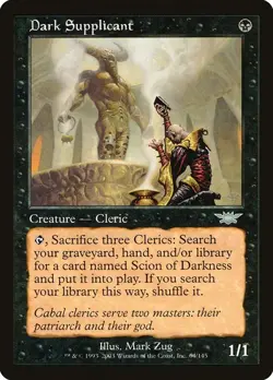 DARK SUPPLICANT X 4 E/X+ LEGIONS MAGIC THE GATHERING - Image 1