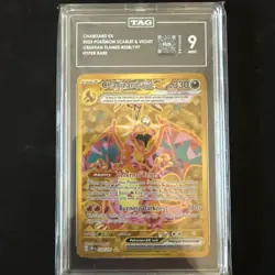 Pokemon TCG Charizard EX Holo Card Sv03: Obsidian Flames 228/197 TAG 9 - Image 1