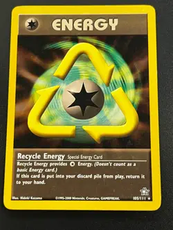Recycle Energy 105/111 - Neo Genesis Vintage Regular Pokemon TCG Card LP - Image 1