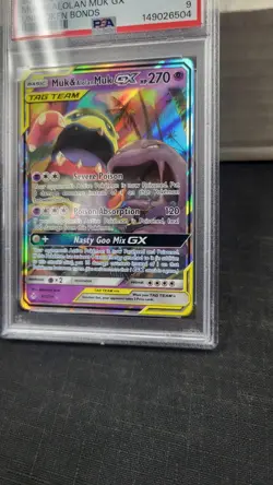 2019 MUK & ALOLAN MUK GX TAG TEAM UNBROKEN BONDS POKEMON PSA 9 MINT #61 - Image 3
