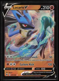 Lucario V 078/189 Holo Holo Astral Radiance V Rare takuyoa Near Mint - Image 2