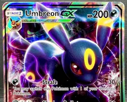 NM/NM- Umbreon GX Pokemon Card | Full Art Ultra Rare Holo | S&M Base Set 80/149 - Image 4