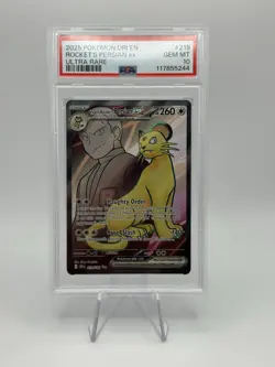 Pokemon TCG Team Rocket’s Persian EX 219/182 Destined Rivals PSA 10 - Image 1