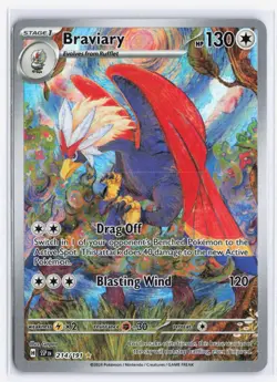 Braviary 214/191 Surging Sparks Full Art Ilustration Rare Holo Pokemon TCG - NM - Image 1