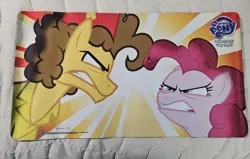 My Little Pony Collectible Card Game Cheese Sandwich And Pinkie Pie Play Mat HTF - Image 1
