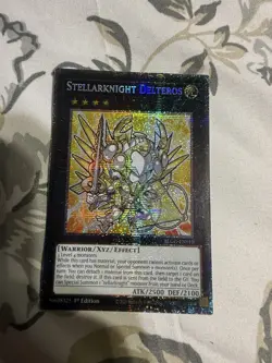 Yu-Gi-Oh! TCG Stellarknight Delteros Starlight Rare 1st Edition BLGG-EN010 Chibi - Image 2