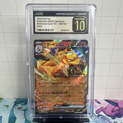 Charizard ex 006/165 Sv2a: Pokemon Card 151 Holo (Japanese) - CGC PRISTINE 10 - Image 1