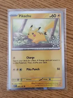 Pikachu - (Holiday Calendar) 025/165 Miscellaneous Cards & Products Holo - Image 1