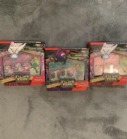 3 Pokemon TCG Mega Battle Deck Bundle 2 Mega Diancie ex 1 Mega Gengar ex Sealed - Image 1