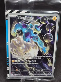 Pokemon TCG Thundurus 209 Scarlet & Violet Promo Card Holo & Dividers SEALED NM - Image 1