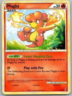 Pokemon TCG Magby Call Of Legends 46/95 Regular LP - Image 1