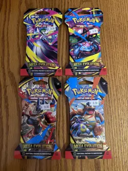 Pokemon Mega Evolution Booster Pack Hanger Random Art - Image 1