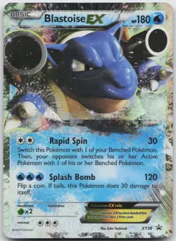 Blastoise EX XY30 Holo Promo XY Promo Pokemon Moderately Played - Image 1