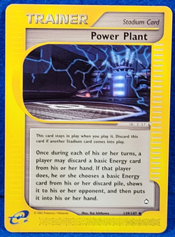 Power Plant Aquapolis e-Series NM 139/147 Regular Uncommon Pokemon 2002 Vintage - Image 1