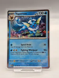 Vaporeon - 134/165 - Holo - Scarlet & Violet 151 - Pokemon TCG - Image 1