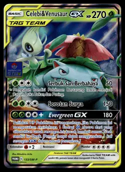 Celebi & Venusaur GX - 133/SM-P - NM - Indonesian Gym - Promo - Pokemon - B1-22 - Image 1