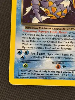 Pokemon TCG Dark Gyarados 8/82 Wotc Rocket 2000 Vintage Card Near Mint - Image 5