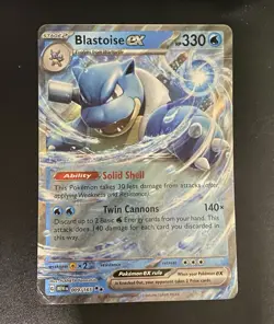 Oversized Blastoise EX Rare Pokemon Card Game Freak Nintendo New 151 - Image 1