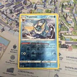Vaporeon 030/185 Rare Vivid Voltage Pokemon Reverse Holo NM/M - Image 1