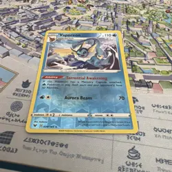 Vaporeon 030/185 Rare Vivid Voltage Pokemon Reverse Holo NM/M - Image 4