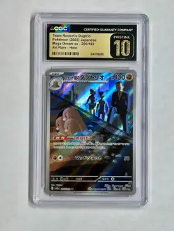 CGC Pristine 10 Team Rocket's Dugtrio 206/193 Mega Dream ex Art Rare Holo - Image 1