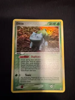Pokemon EX Delta Species Ditto (Bulbasaur) Reverse Holo STAMP LP+/NM- - Image 2