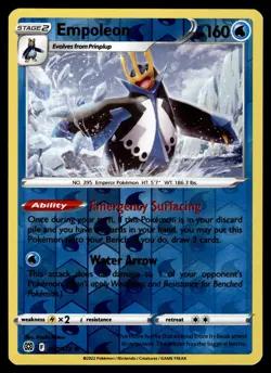 EMPOLEON - 037/172 Holo Rare Brilliant Stars Pokemon NM - Image 1