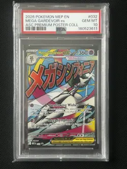 Pokemon TCG Mega Gardevoir EX 032 PSA 10 English Promo Holo - Image 1