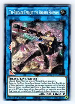 Yugioh Tri-Brigade Ferrijit the Barren Blossom MP21-EN196 Secret Rare - NM 💎 - Image 1