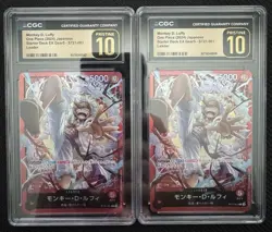 Sequential CGC PRISTINE 10 Monkey D Luffy ST21-001 L - Starter EX Gear 5 🔥🔥 - Image 1
