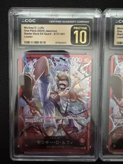 Sequential CGC PRISTINE 10 Monkey D Luffy ST21-001 L - Starter EX Gear 5 🔥🔥 - Image 5