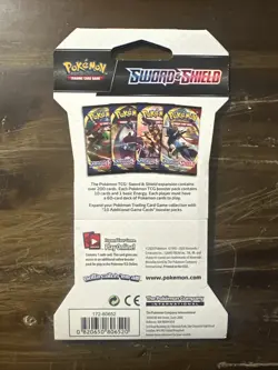 Pokemon TCG: Sleeved 10 Card Booster Pack Sword and Shield Base Set - Image 2