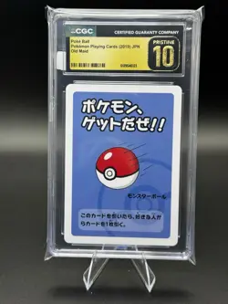 CGC 10 Pristine Poke Ball Old Maid 2019 Japanese Card - Image 1