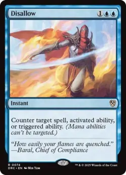 ~ Disallow ~ NM ~ Commander: Aetherdrift ~ MTG ~ - Image 1