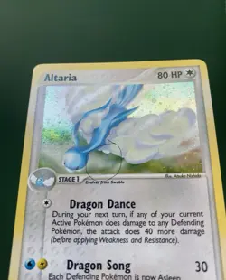 Pokemon TCG Expedition Altaria Holo Rare Card 2/97 SWIRL LP - Image 4