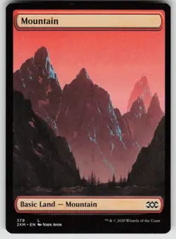 Mountain (379) 379 Land Double Masters Magic: The Gathering Near Mint - Image 1