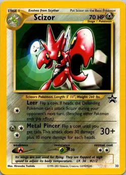 Scizor - #33 Black Star Promo Pokemon WOTC TCG - Image 1