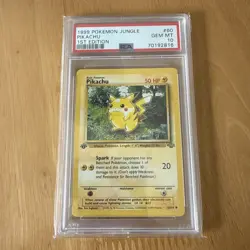 1999 POKEMON JUNGLE 1ST ED #60 PIKACHU PSA 10 - Image 1