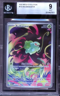 BGS 9 Bulbasaur 133/132 Illustration Rare Mega Evolution Pokemon - Image 1