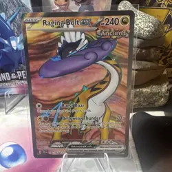 Pokemon TCG Raging Bolt ex 196/162 SV05 Temporal Forces Ultra Rare Holo FA HP240 - Image 1