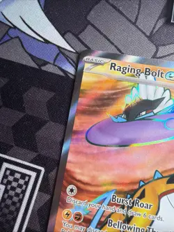 Pokemon TCG Raging Bolt EX Scarlet & Violet Temporal Forces 196/162 Holo MINT - Image 2
