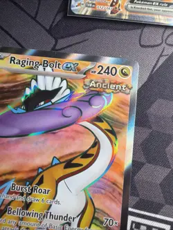 Pokemon TCG Raging Bolt EX Scarlet & Violet Temporal Forces 196/162 Holo MINT - Image 3
